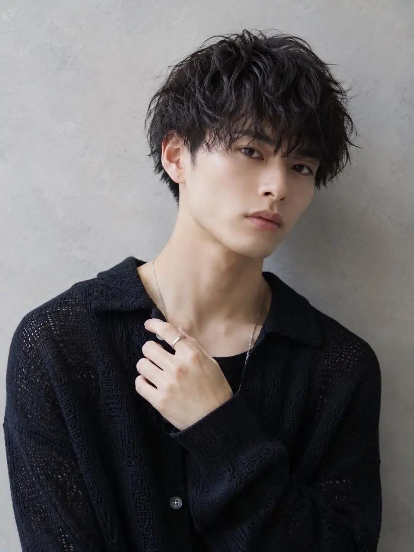 ミディアム パーマ メンズ ミディアムパーマ マッシュ メンズパーマ ツイストスパイラルパーマ 小顔カット カット パーマ 🔮メンズ縮毛矯正 メンズパーマ💎竹永のヘアスタイル