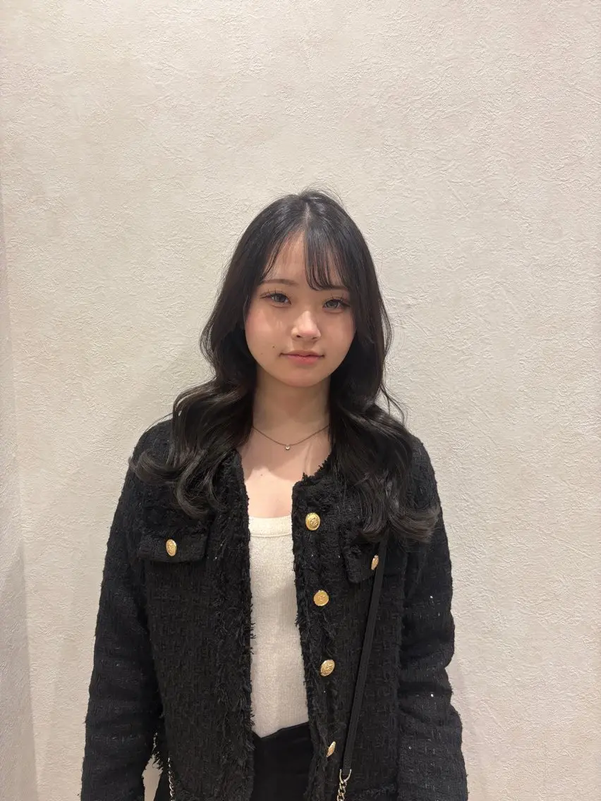 セミロング カラー Inity心斎橋/ クルミのヘアスタイル