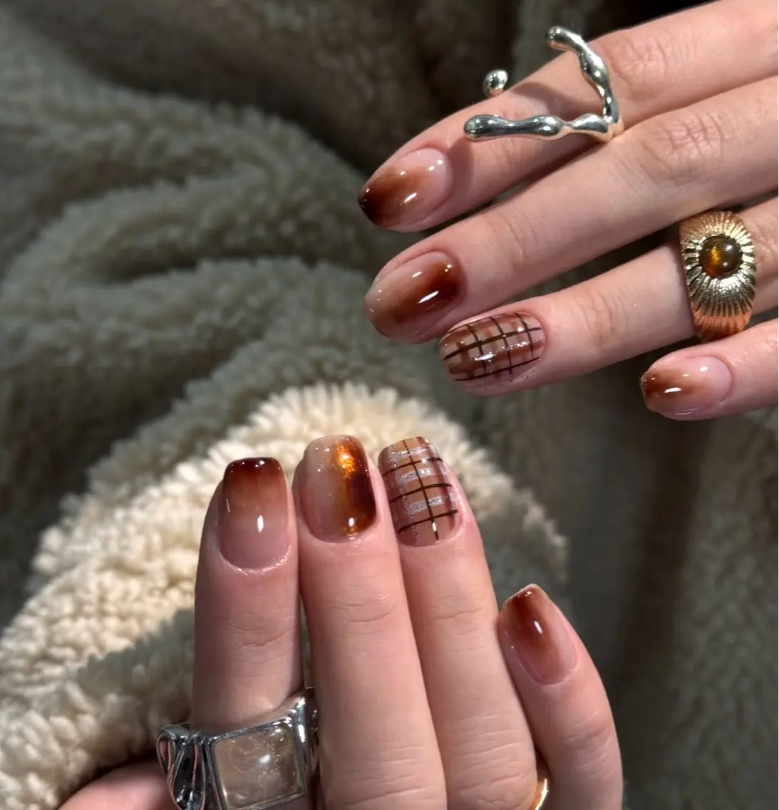 ネイル フットネイル フレンチネイル グラデーション ハート 氷ネイル・うるうるネイル ハンドネイル Lynn_ Nailのネイルデザイン