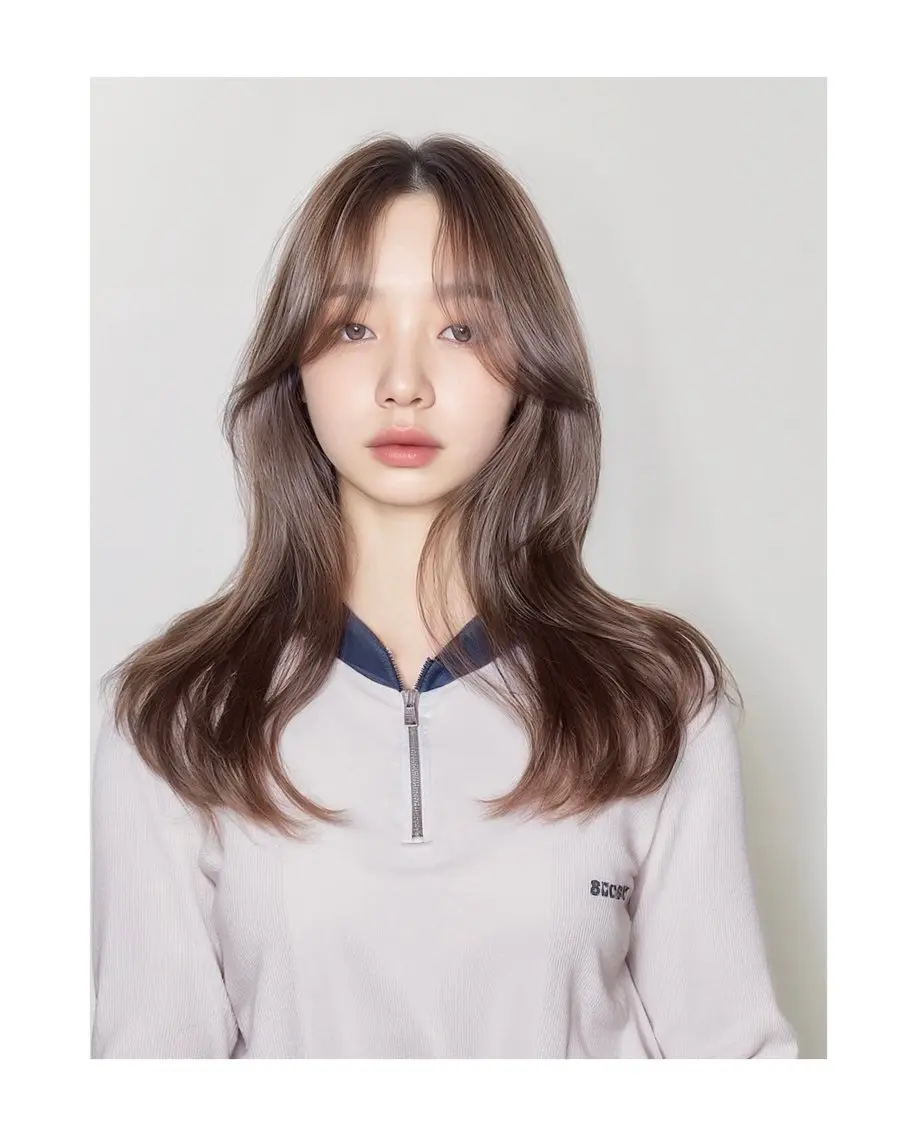 ロング 新嵩 真理のヘアスタイル