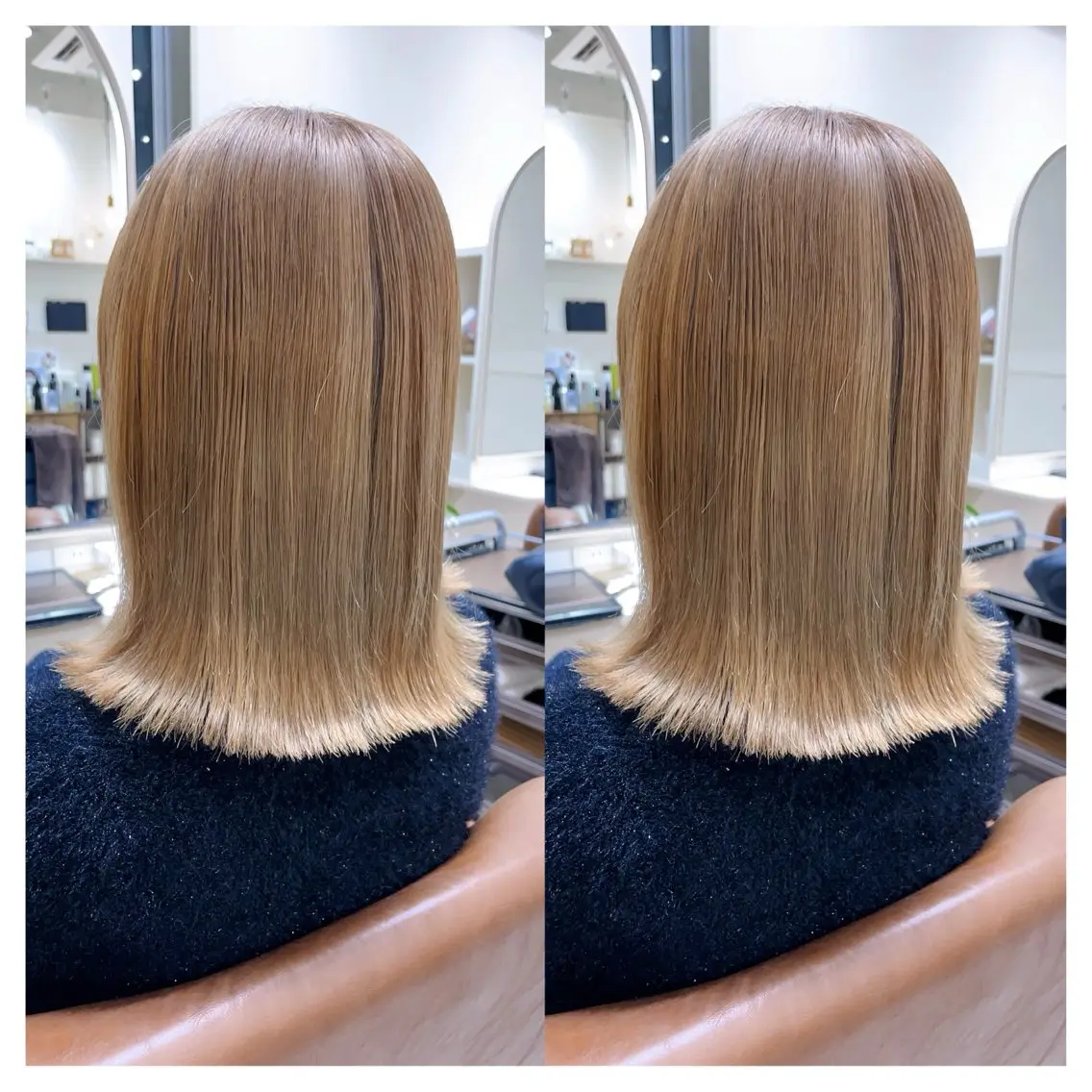 ミディアム カラー カット ヘアカラー トリートメント 村山 茉衣のヘアスタイル