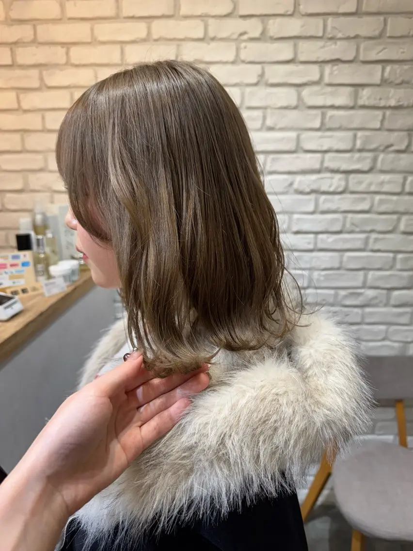 ミディアム カラー カット ヘアカラー 阿部  ことみ /ヘアアレンジのヘアスタイル