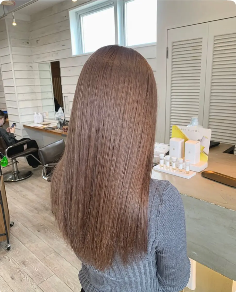 ロング ヘアカラー トリートメント 渡邉 真夕のヘアスタイル