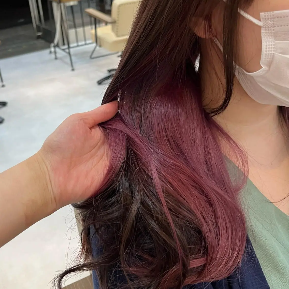 ミディアム ヘアカラー ELEN 新百合ヶ丘のヘアスタイル