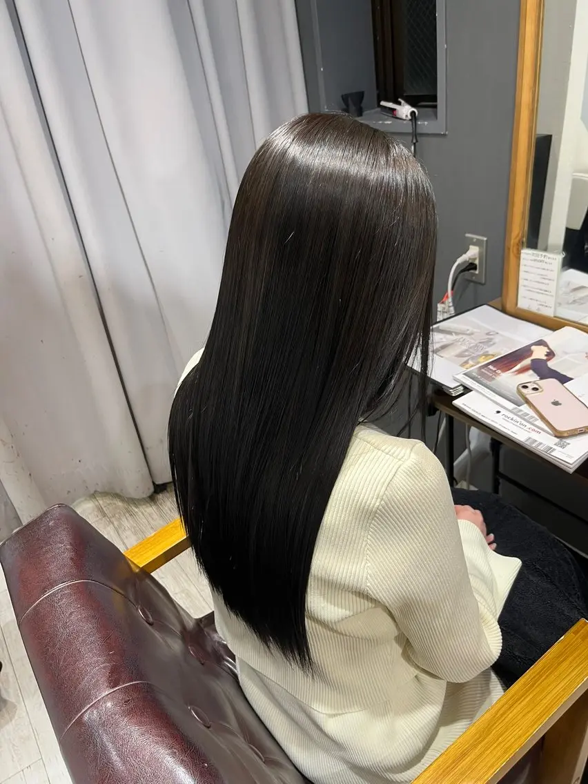 🥀【ワンカラー➕トリートメント(5STEP)】🥀髪のケア最大級に！の写真