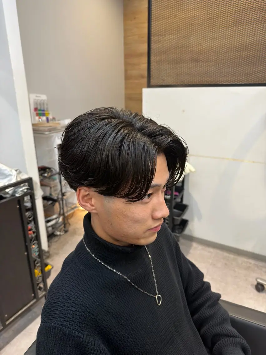 パーマ メンズ メンズパーマ ニュアンスパーマ カット パーマ ヘアセット 【Men's Lapis横浜】翔太のヘアスタイル