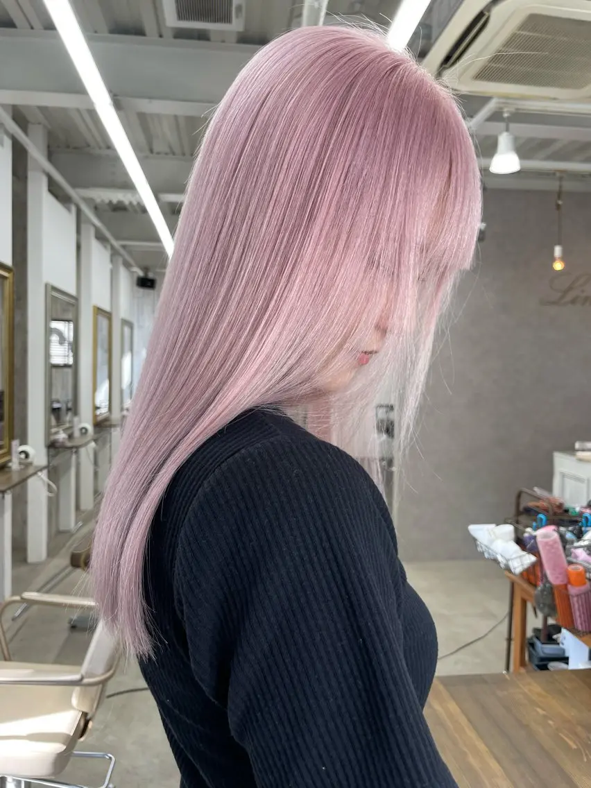 カラー ブリーチ 透明感カラー ハイトーンカラー ヘアカラー ブリーチ/ハイトーン 名古屋栄 リカのヘアスタイル