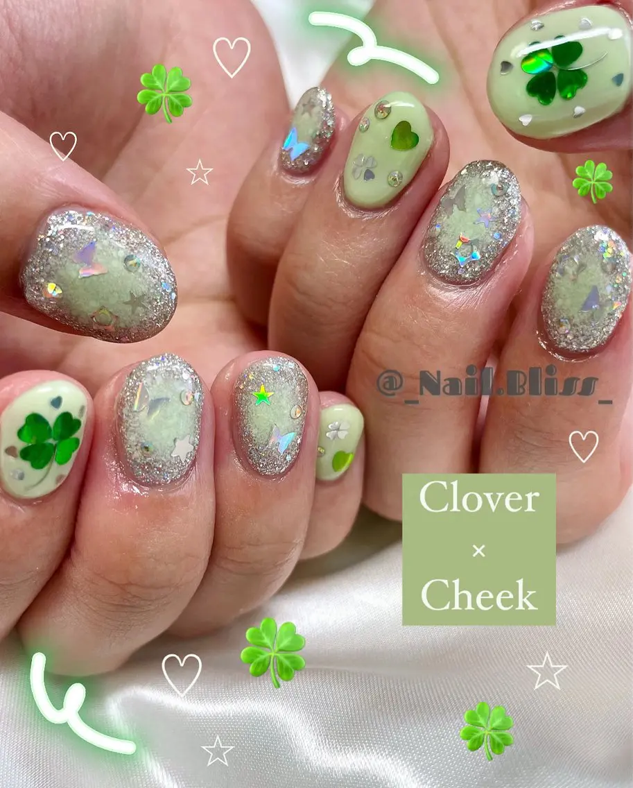 ネイル チークネイル 持ち込み ハンドネイル NAIL BLISSのネイルデザイン