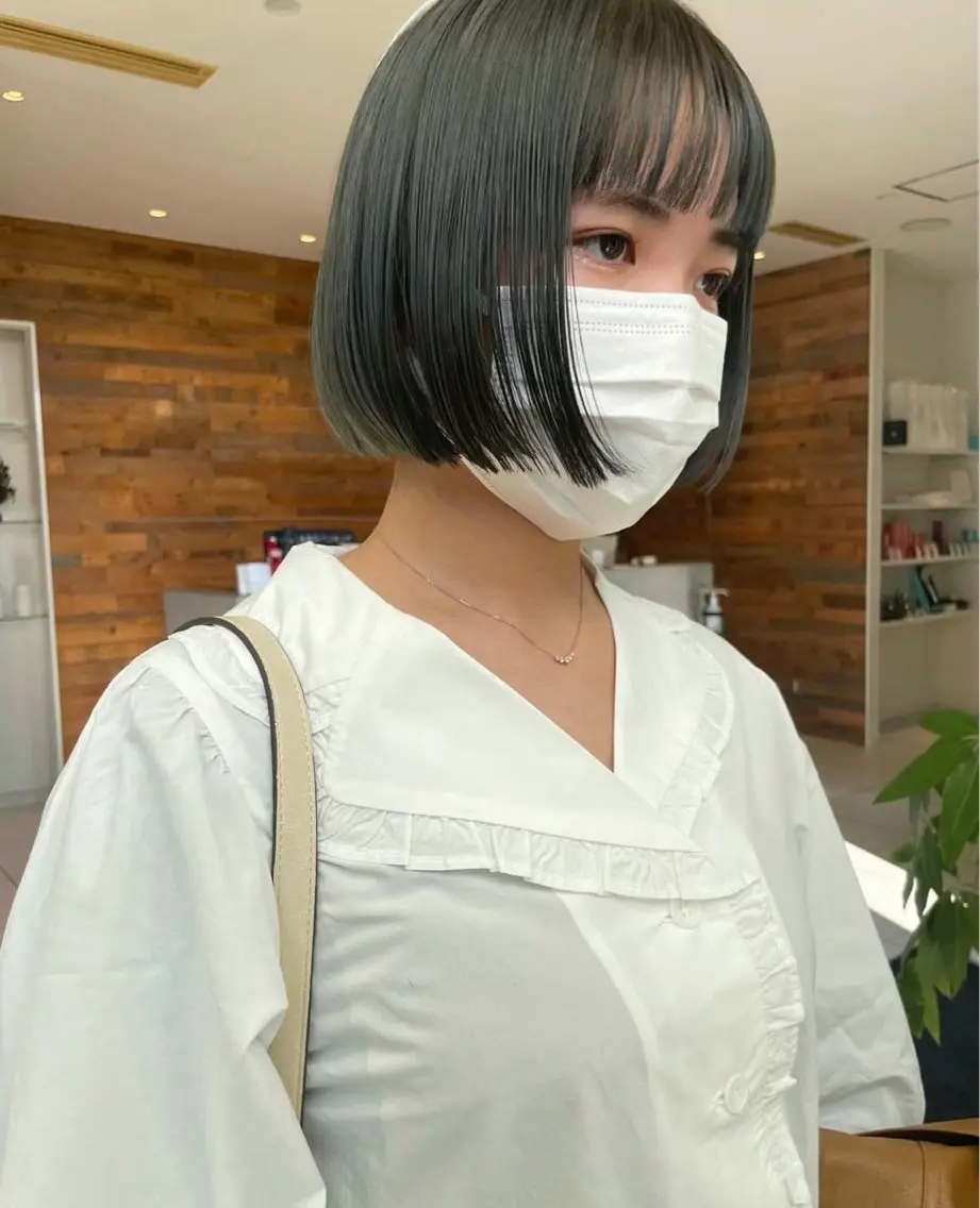 ショート ヘアカラー ハイトーン/ 髪質改善/ヒロタリカのヘアスタイル