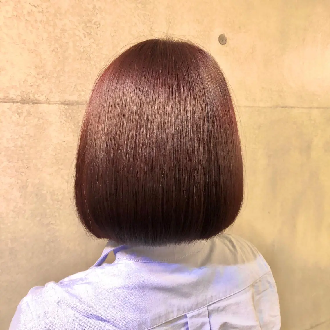 ショート ピンクブラウン ボブ 髪質改善/ブリーチ /長山遼太郎のヘアスタイル
