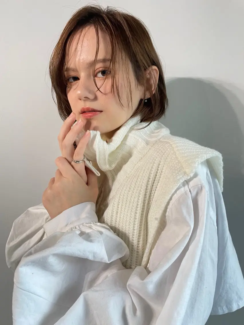 ショート エクステ ハイライト 髪質改善 レイヤーカット ショートヘア カット トリートメント 🌜 Lulu 🌛 公式/大通のヘアスタイル