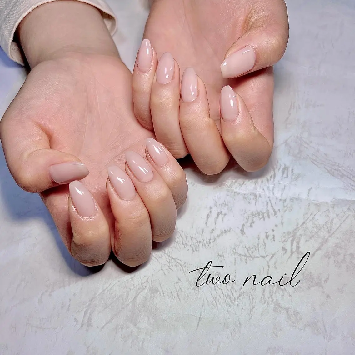 ネイル アートネイル フットネイル ハート ニュアンスネイル ホワイト ハンドネイル two nailのネイルデザイン