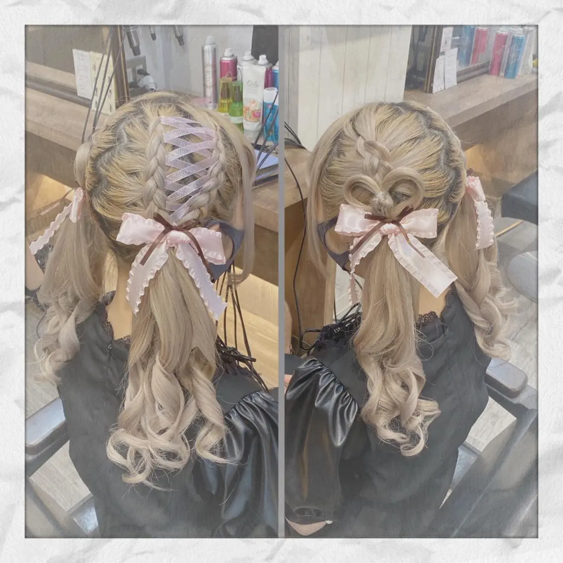 セミロング ヘアアレンジ ヘアセット ヘアセット/着付け 𓇼 まつもと𓇼のその他イメージ