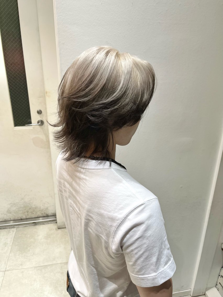 ロング カラー メンズ ダブルカラー ヘアカラー 髪質改善✖️レイヤー こうたろうのヘアスタイル