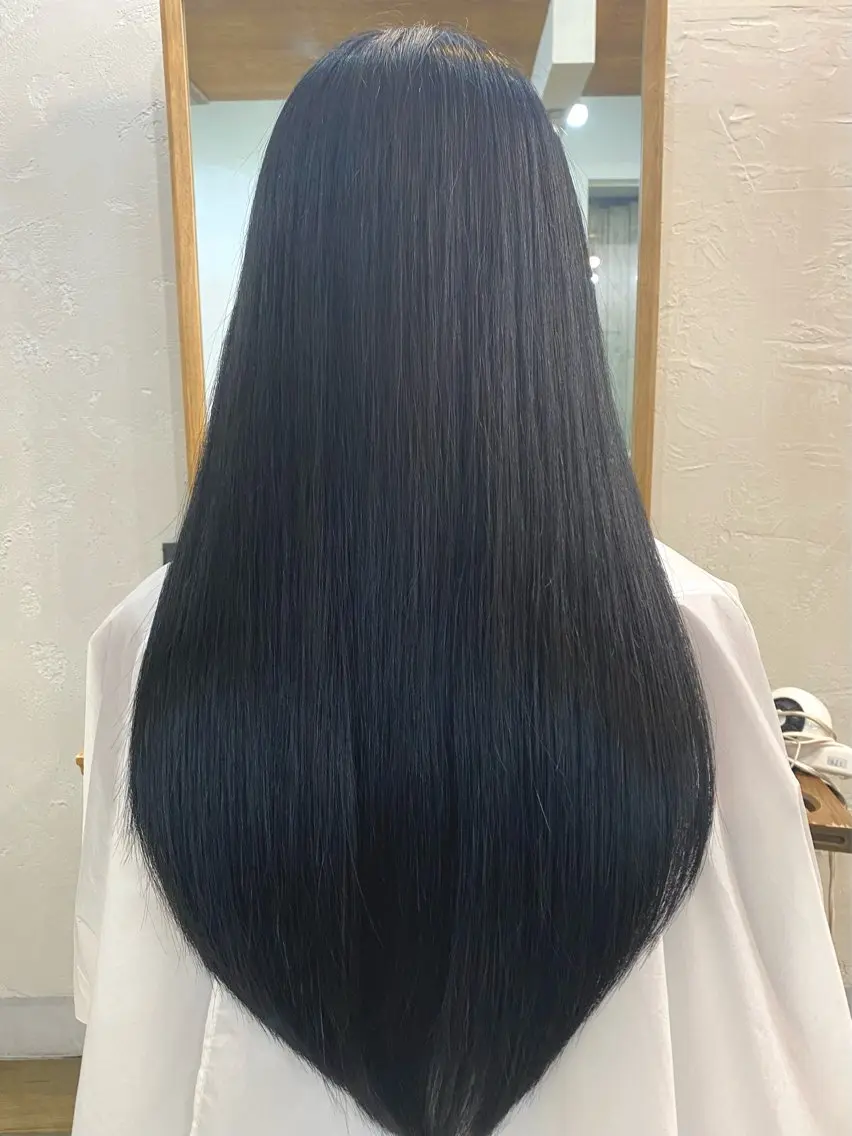 ロング 縮毛矯正 千 田のヘアスタイル