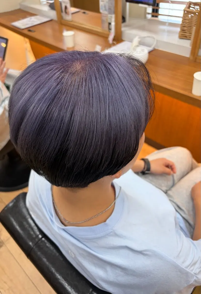 ショート カラー 髪質改善ストレート ✨️小川涼のヘアスタイル