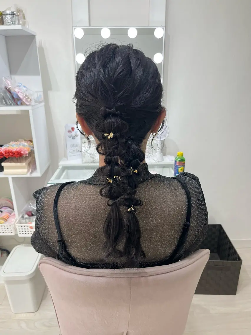 セミロング ヘアアレンジ ヘアセット ヘアセットサロン /上坪愛美のヘアスタイル