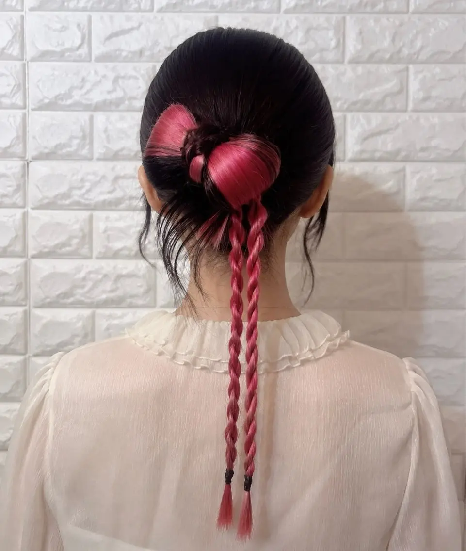 【入学式🌸卒業式🎓にピッタリ✨️】綺麗めヘアアレンジ🌷ヘアアクセ持参❣️#入学式#卒業式の写真