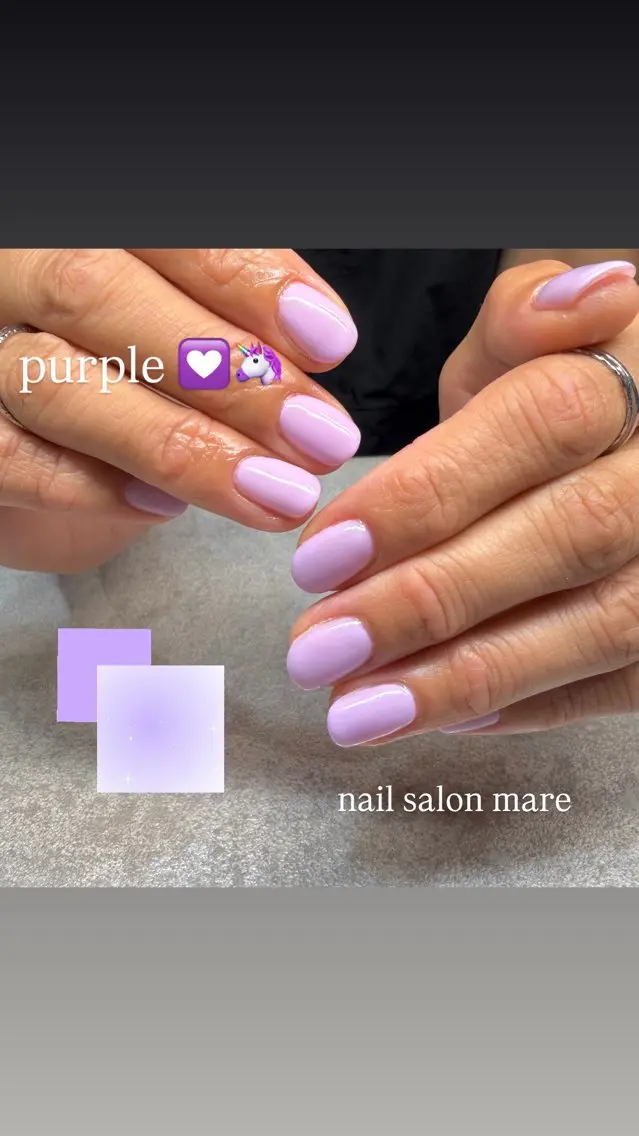 ネイル パステルネイル パープル YANA mare【放出】のネイルデザイン