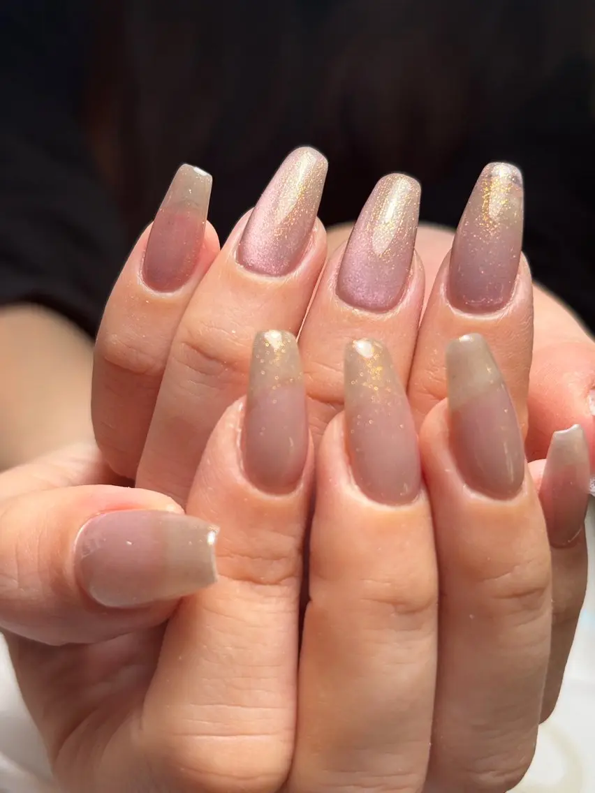 ネイル マグネットネイル オフィスネイル ワンカラーネイル ブライダルネイル ハンドネイル Wilu nail 二子新地駅徒歩30秒のネイルデザイン