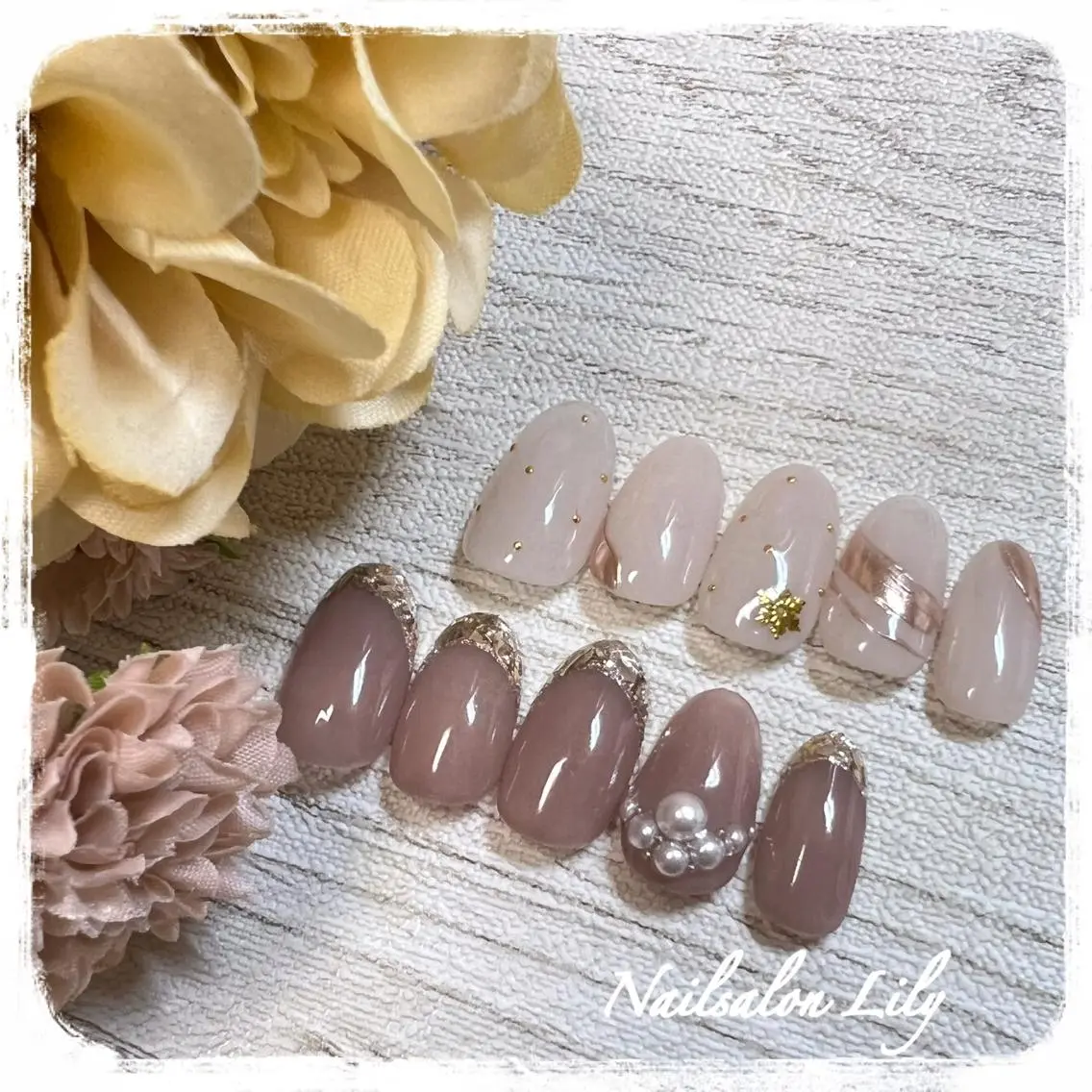 ネイル ハンドネイル Lily*nail 🌻Mii🌻のネイルデザイン