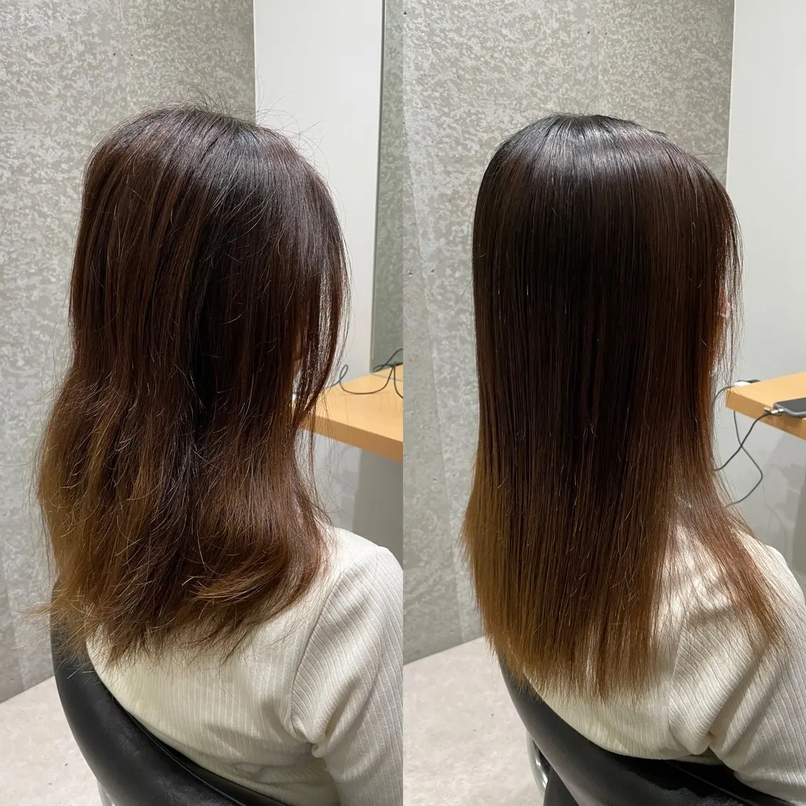 セミロング 髪質改善 トリートメント トリートメント ヘッドスパ 髪質改善ヘアケア 艶髪特化/上田のヘアスタイル
