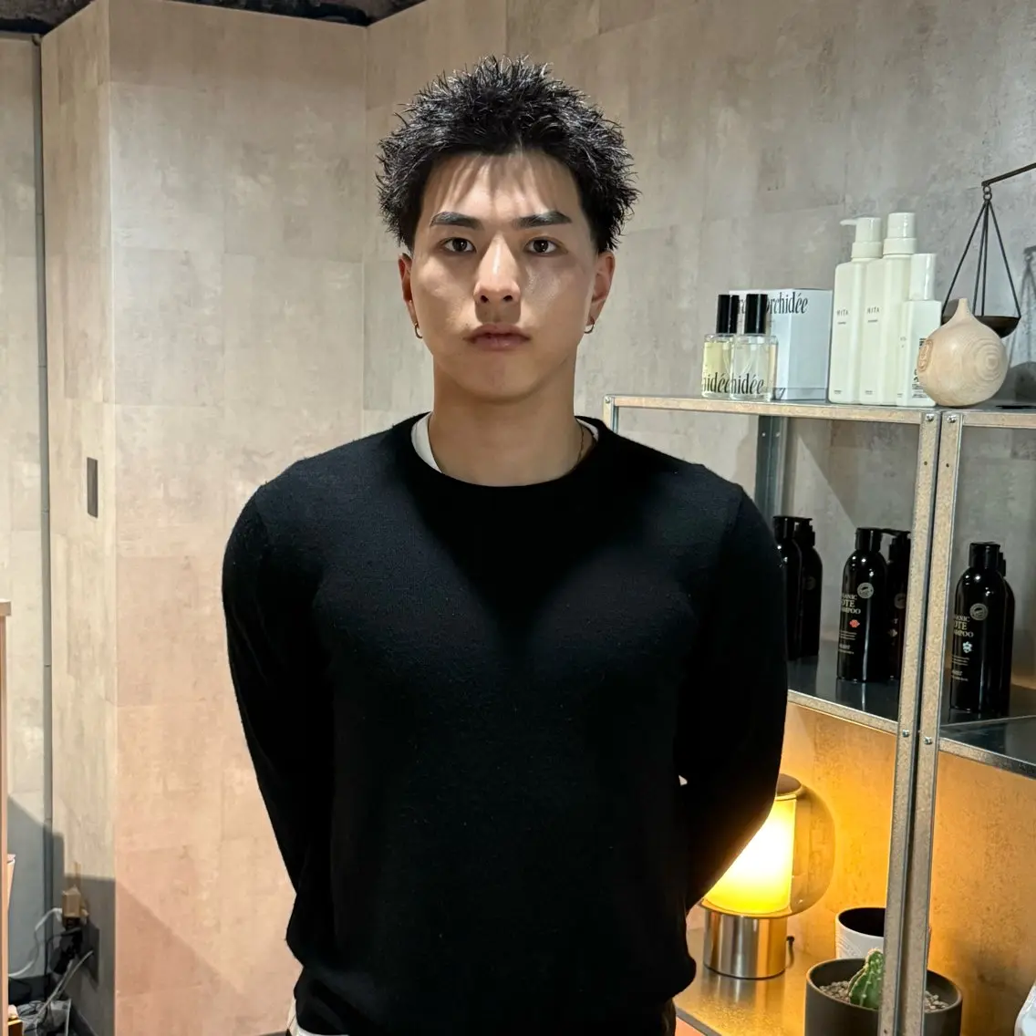 ショート カラー メンズ メンズパーマ スパイキーショート ショートヘア スパイキーショート/ 短髪/渋谷/kiyoのヘアスタイル