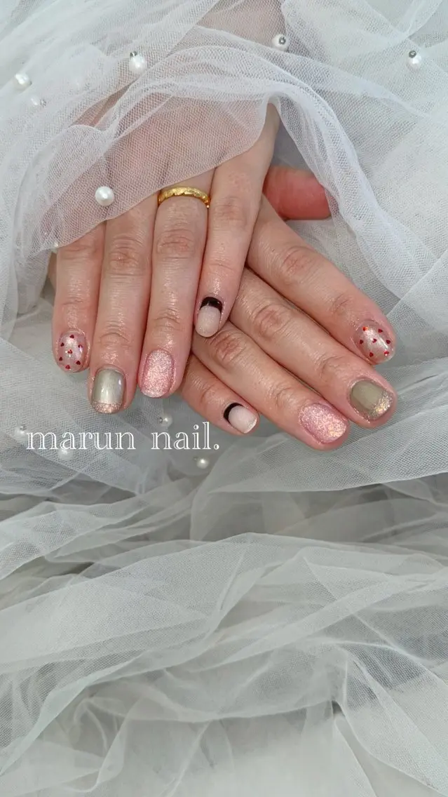 ネイル ハンドネイル marun._ megumi.のネイルデザイン