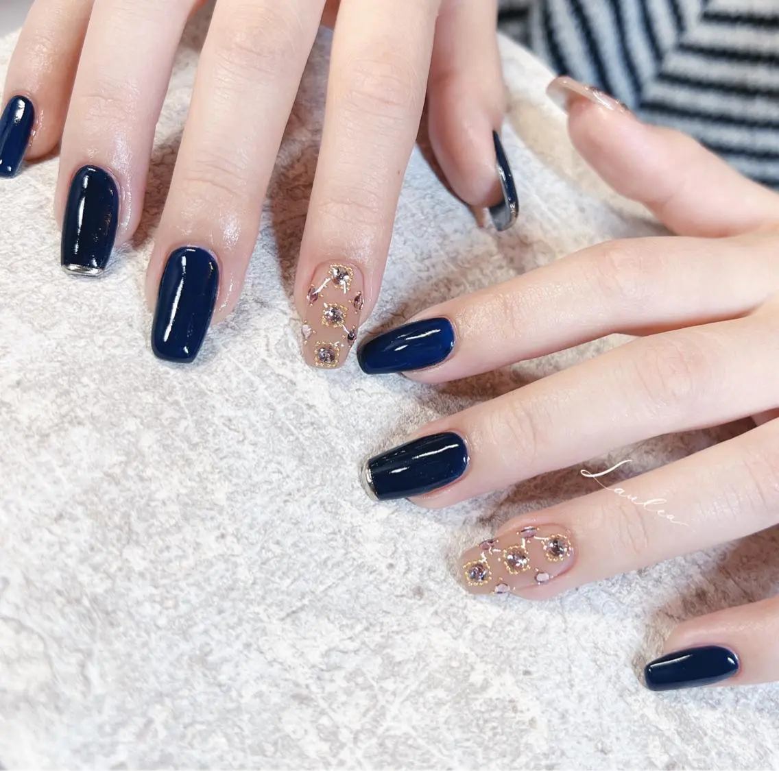 ネイル フットネイル 韓国ネイル ハンドネイル nail salon Lauleaのネイルデザイン