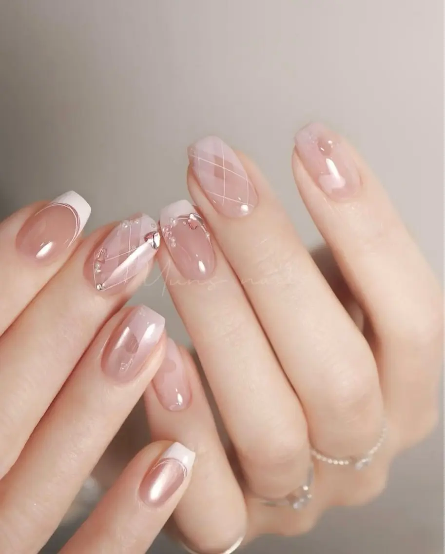 ネイル ハンドネイル 🩵Minmin nail salonのネイルデザイン