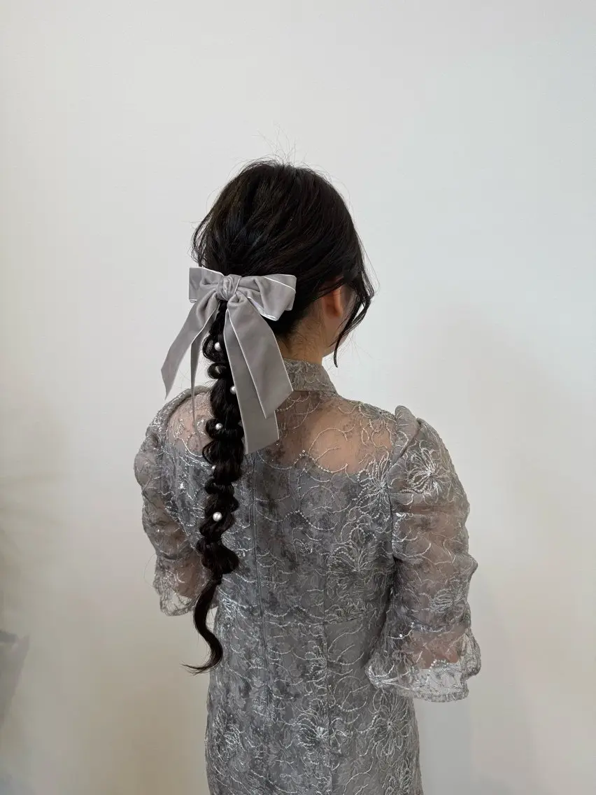 ロング ヘアアレンジ ヘアセット 吉川 莉央のヘアスタイル