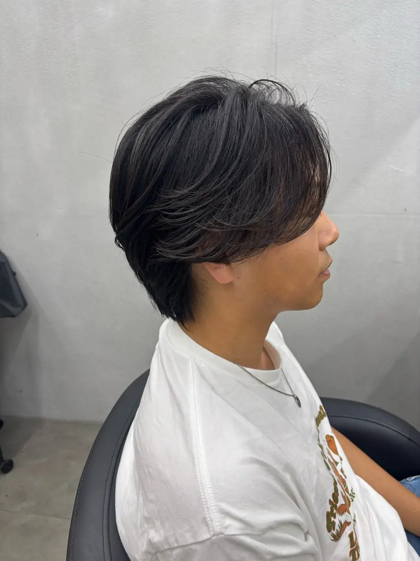 ミディアム パーマ メンズ カット パーマ トリートメント メンズ支持率NO.1 マサキのヘアスタイル