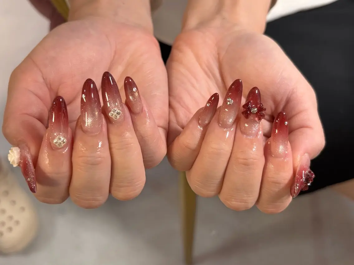 ネイル 渋谷T&B ロング ネイル/ユキ🤎のネイルデザイン