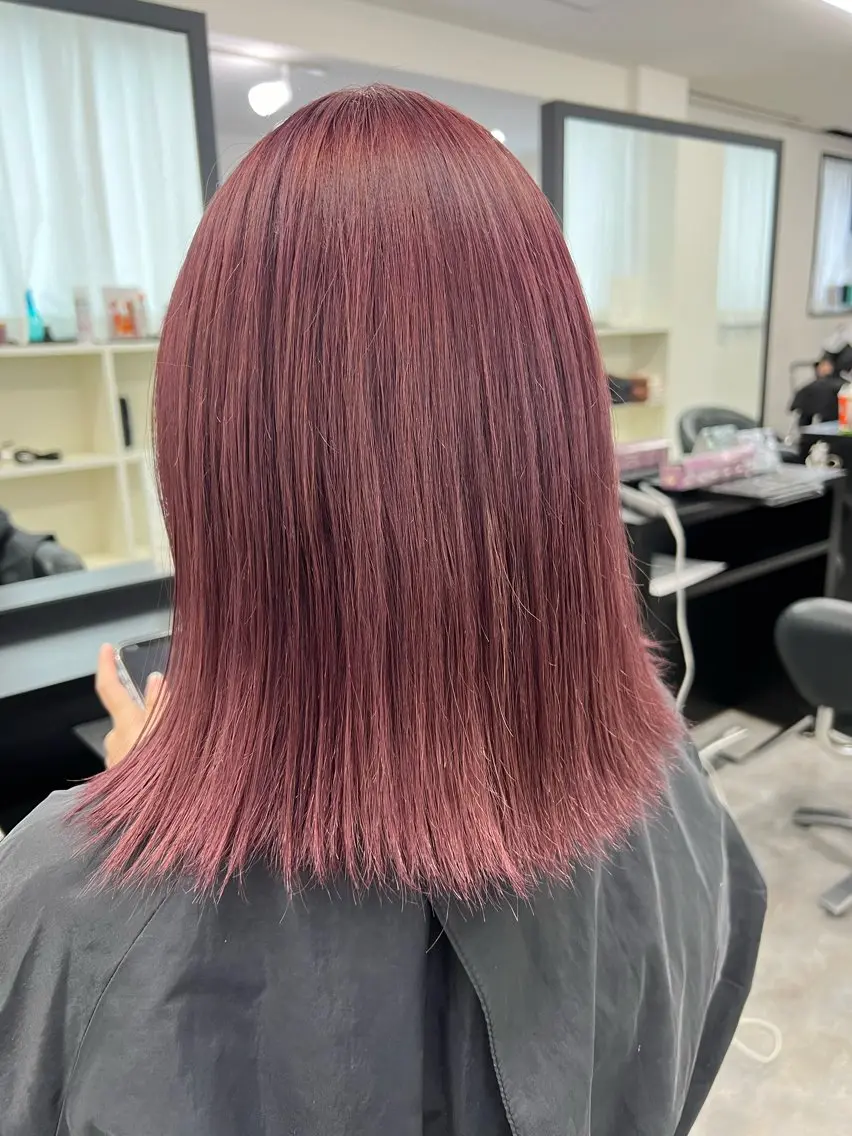 ショート カラー ベージュカラー ピンクカラー ピンクベージュ C'LD Hair トモヤのヘアスタイル