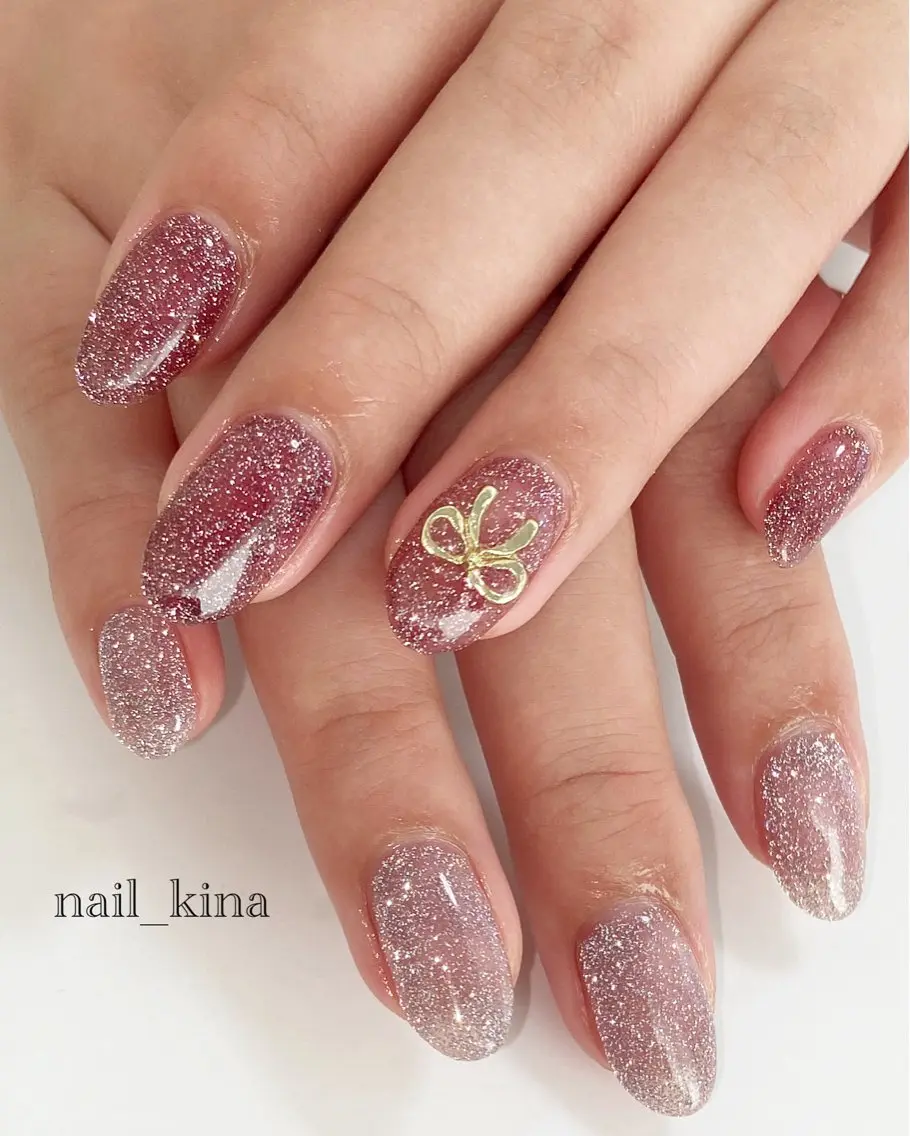 ネイル フラッシュネイル マグネットネイル マグネットワンカラー ワンカラーネイル nail_ kinaのネイルデザイン