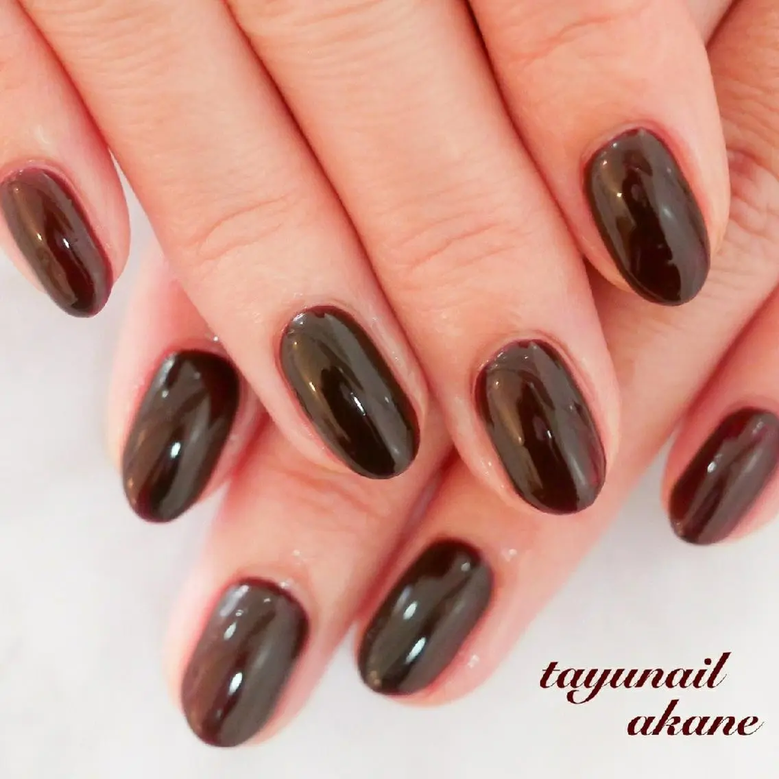 ネイル ブルー ジェルネイル 氷ネイル・うるうるネイル ワンカラーネイル パラジェル ネイルサロン 【たゆnail】のネイルデザイン