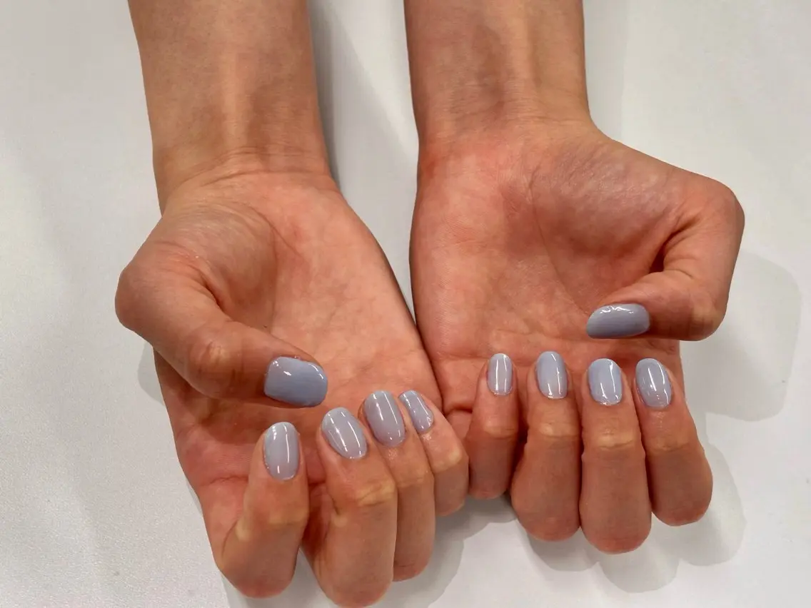 ネイル ジェルネイル ワンカラーネイル 小野🌸 ネイルステーションのネイルデザイン