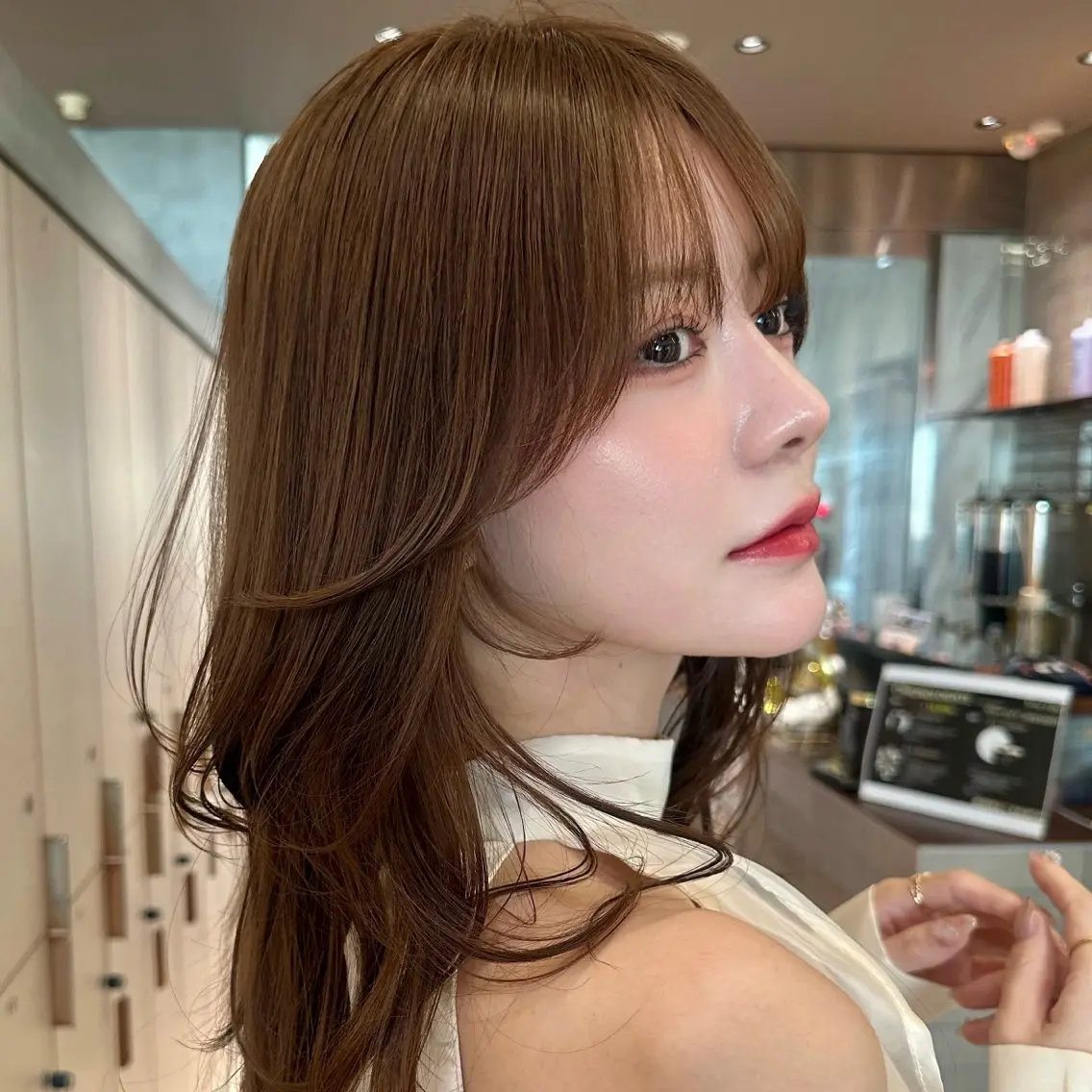 〖メンテナンスクーポン🌈〗前髪&顔周りカット《ストレート仕上げ✨️》韓国ヘア🇰🇷の写真