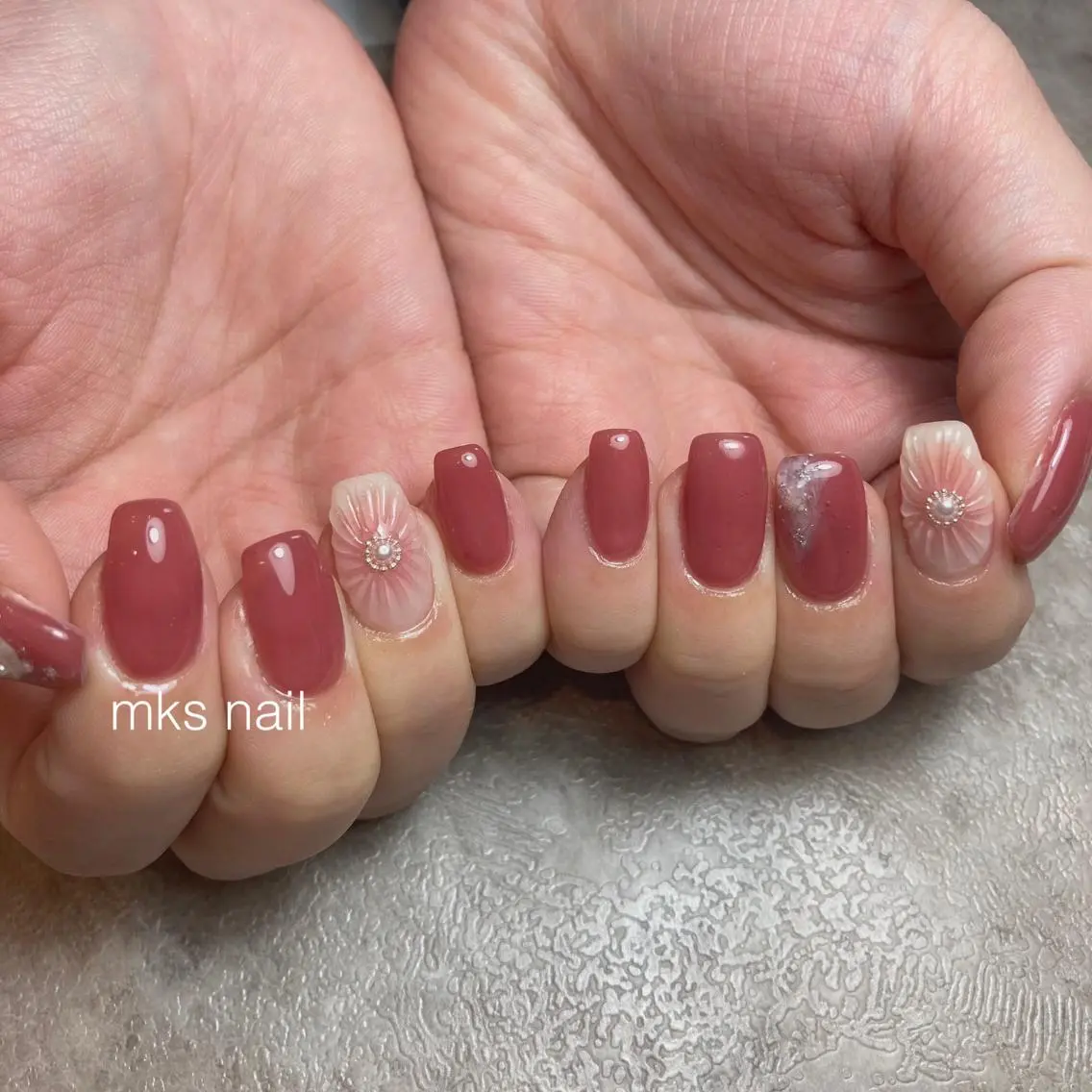 ネイル ハンドネイル mks＊nail //  枚方長尾のネイルデザイン
