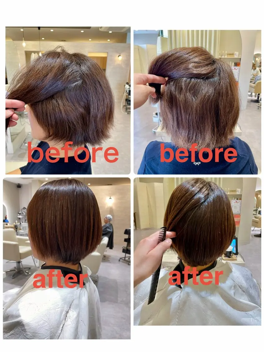 ショートカット💇♀️➕美髪ストレート✨➕2Stepコタトリートメント🌟の写真