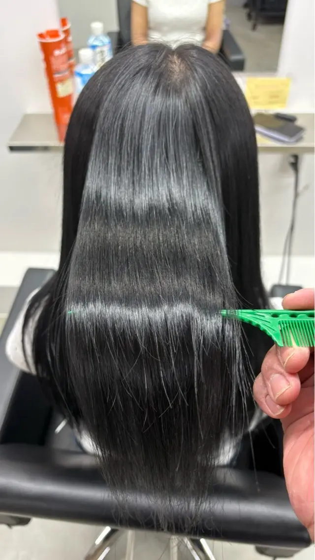 ロング 縮毛矯正 二村 健太のヘアスタイル