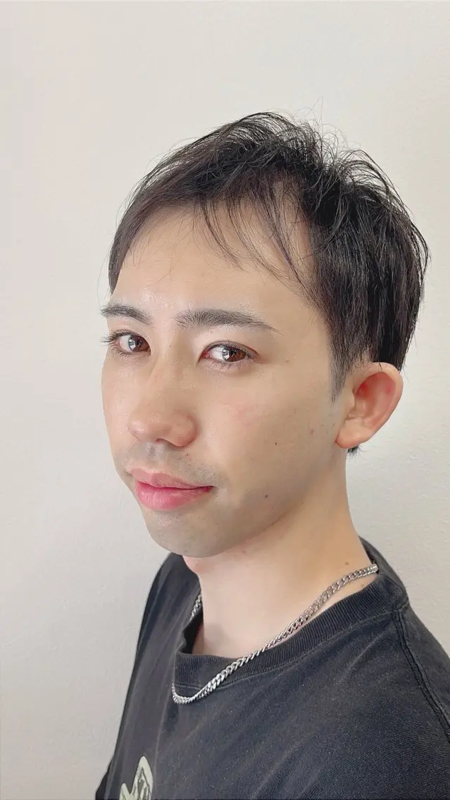 ミディアム ヘアアレンジ メンズ カット 千佳 CHIKAのヘアスタイル