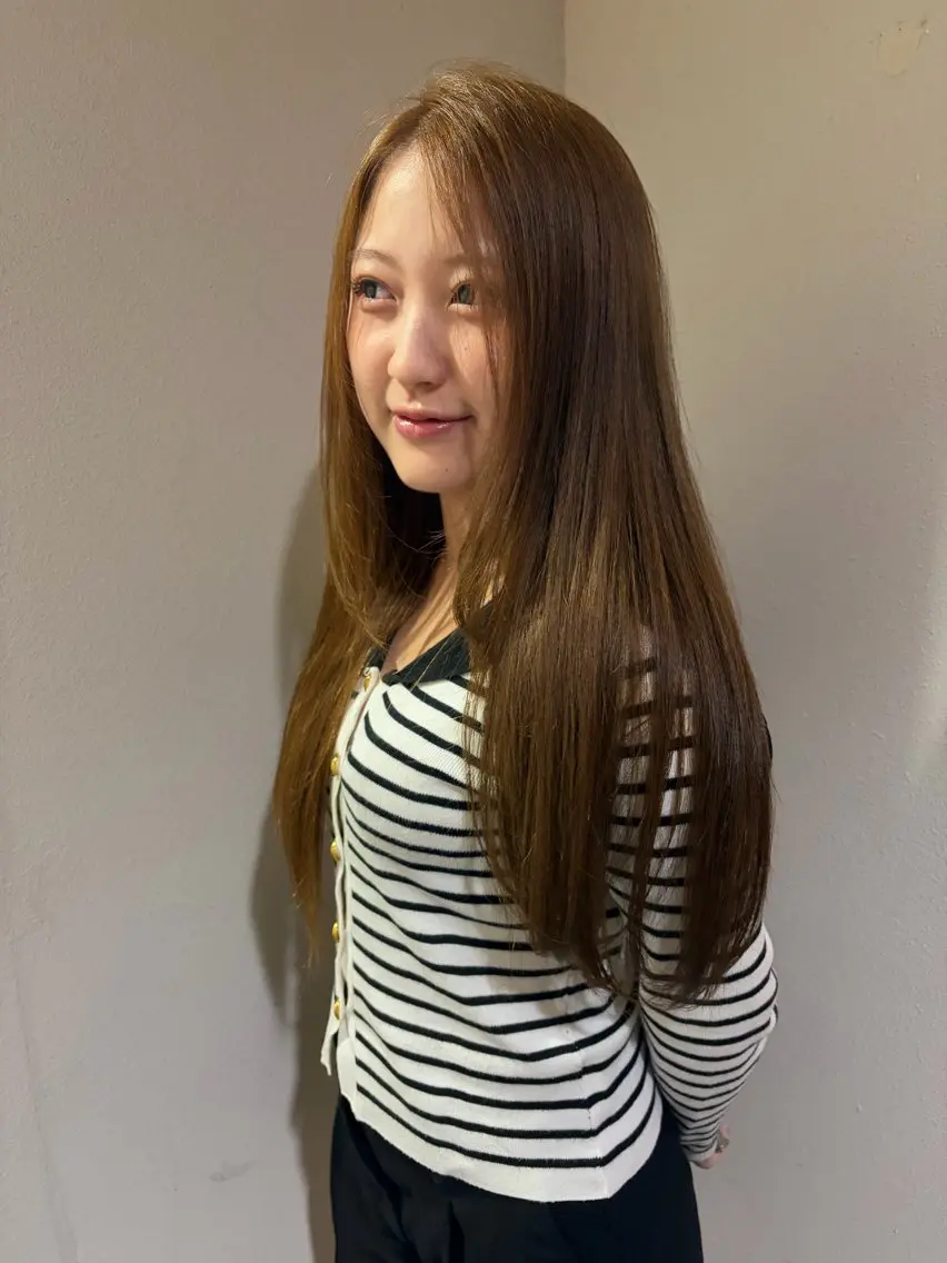 ロング ヘアカラー トリートメント 奥野JAPAN🌈 艶髪カラーのヘアスタイル