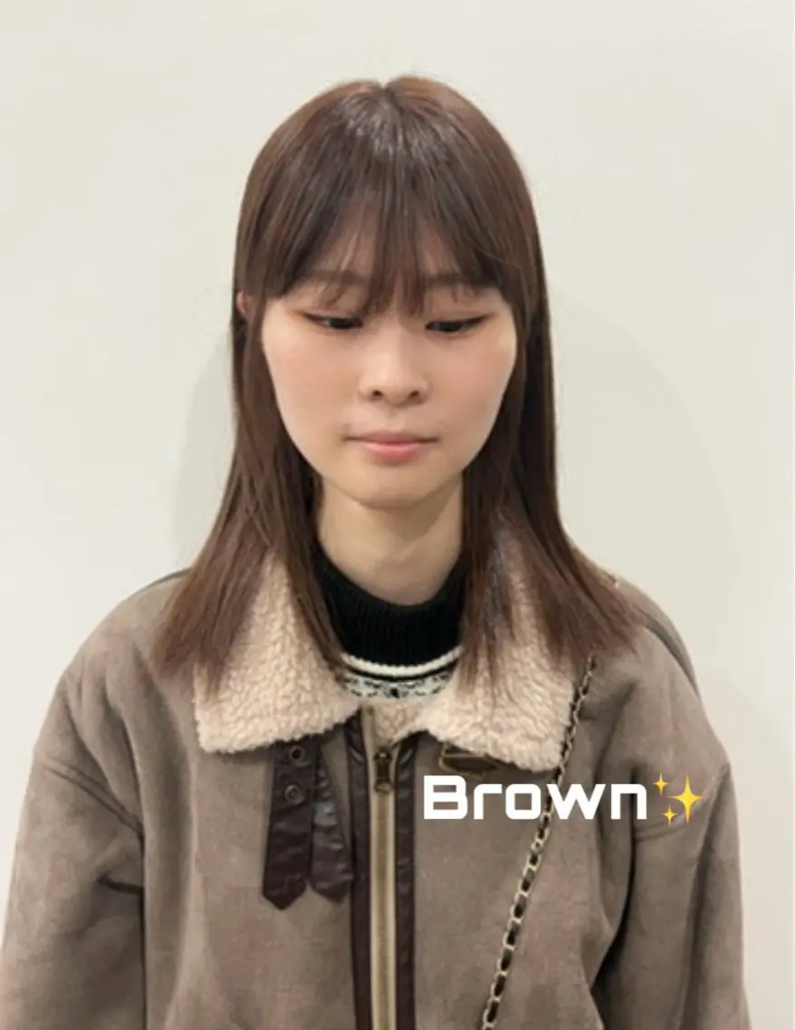 ミディアム オグニ ヒマリのヘアスタイル