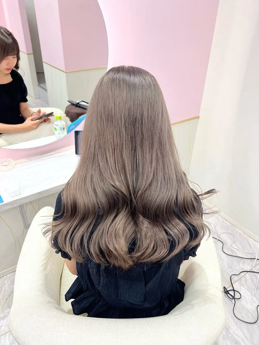 ロング カット ヘアカラー トリートメント 韓国/縮毛矯正/ カンタのヘアスタイル