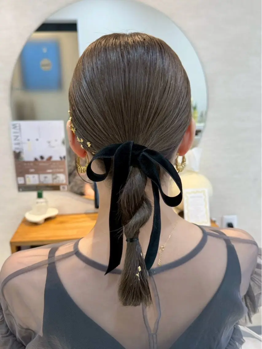ヘアアレンジ 対馬 粘音のヘアスタイル
