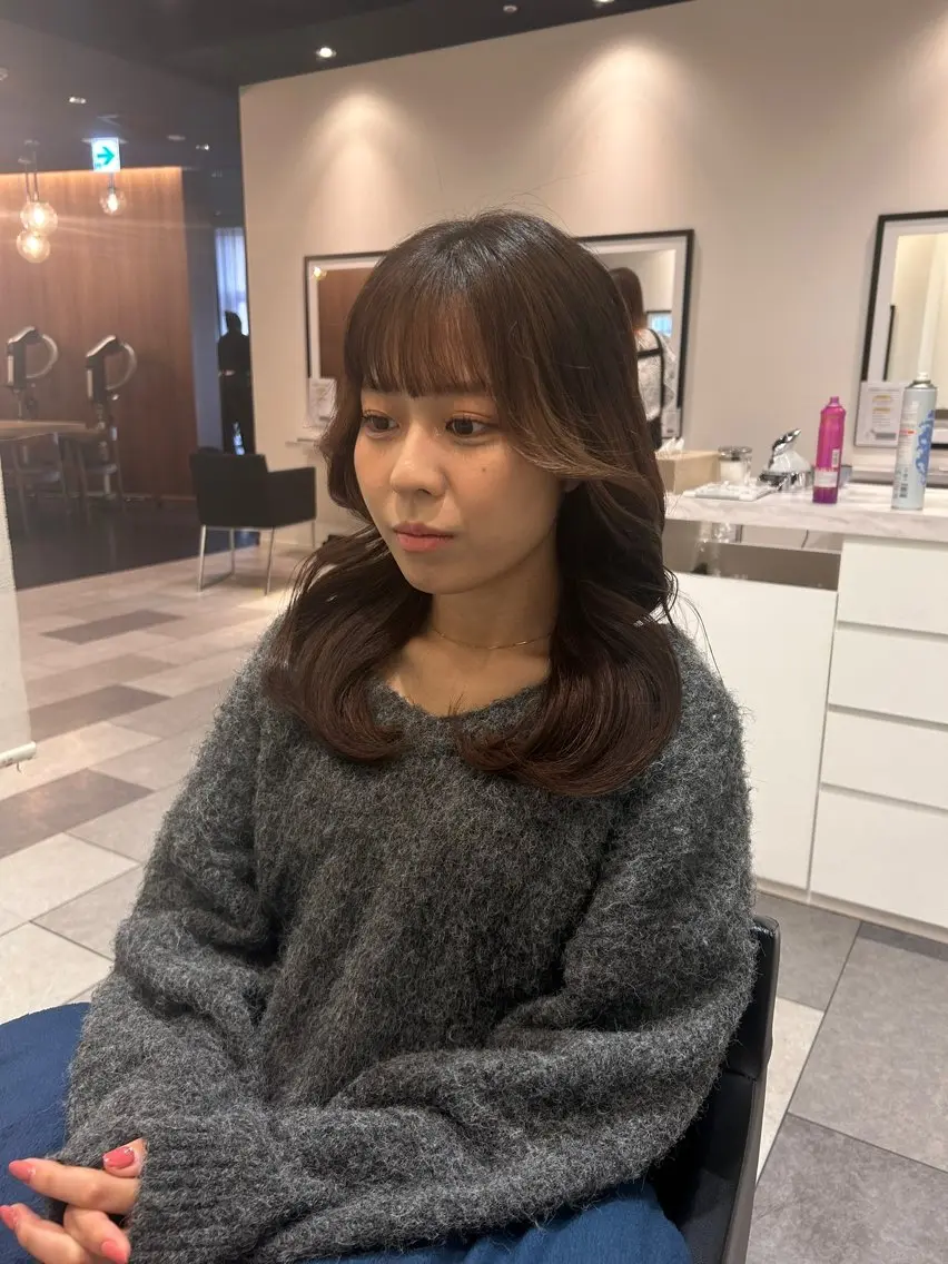 セミロング 中原 優美のヘアスタイル