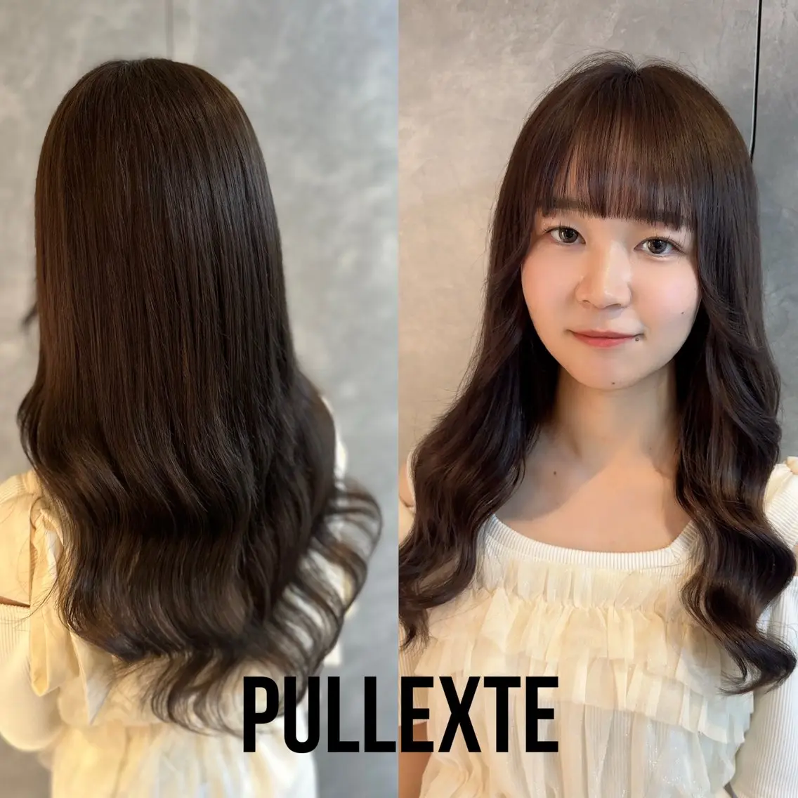 ロング シールエクステ エクステ エクステ わたせ ゆかこのヘアスタイル