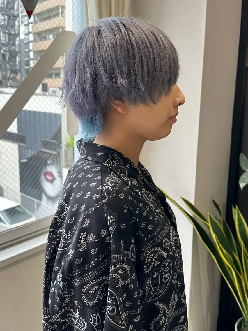 ショート カラー インナーカラー ショートヘア ウルフカット カット ヘアカラー トリートメント 山下恋佳/矢場町/ ブリーチ/ショートのヘアスタイル
