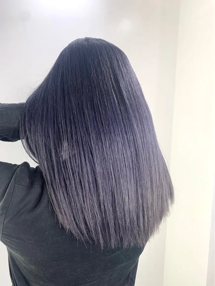 ロング カラー ダブルカラー寒色系 ボリューム改善ハヤトのヘアスタイル
